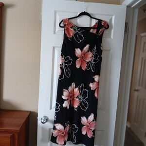 LIKE NEW J.L. Fashions Asymmetrical Neckline Dress - Size 18W